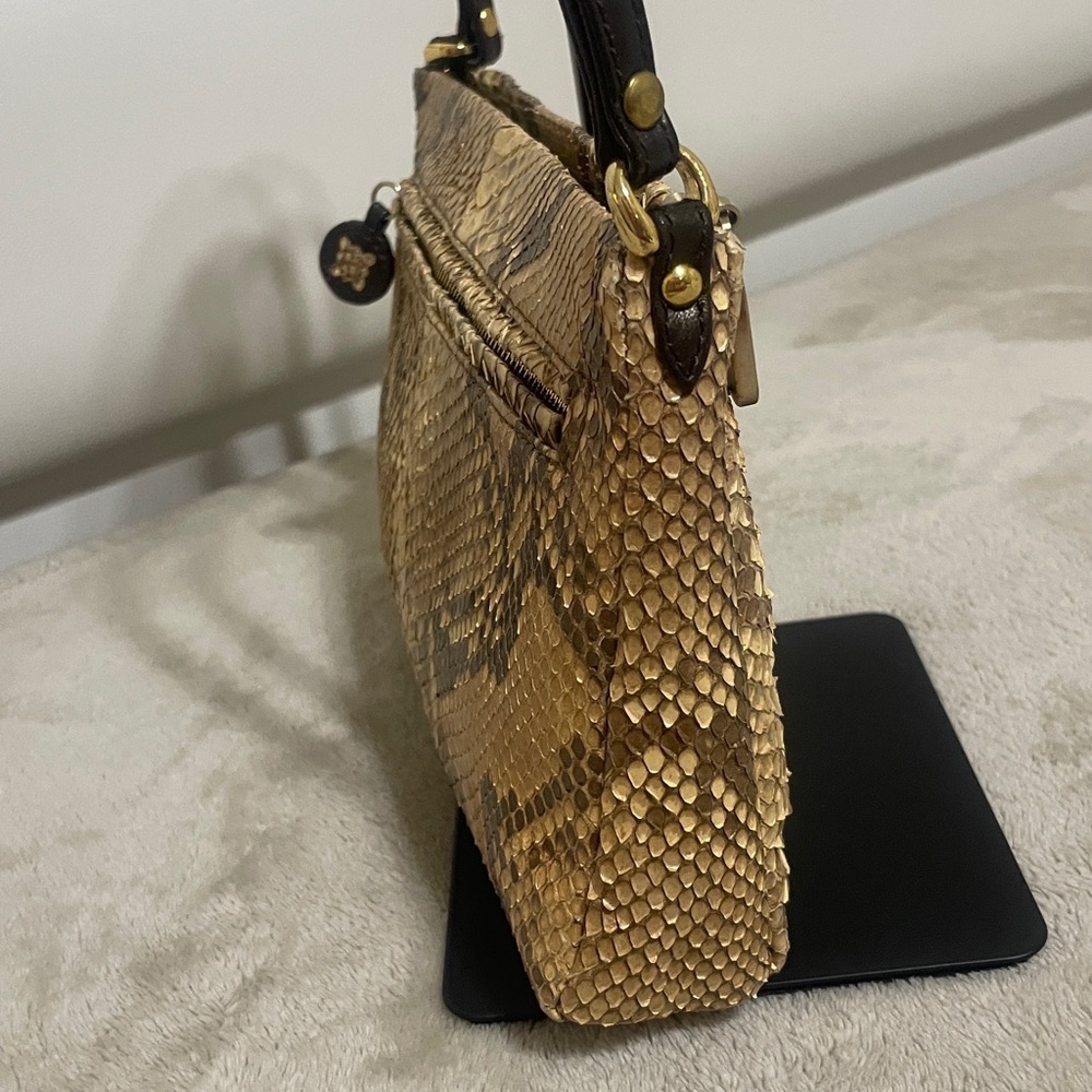 Bagliore Snakeskin Pattern Shoulder Bag - Picture 4 of 13